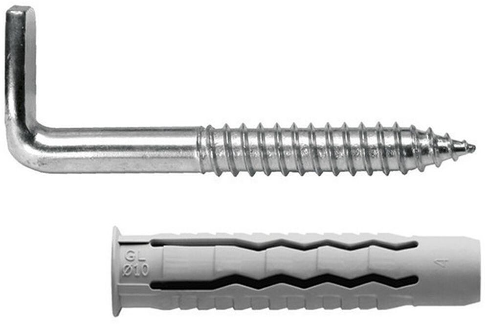 Kit Sanitário Alcayata COM Taco Ø 12 x 60 mm. Fixação Aquecedores/ Termos De Água Kit Sanitário Alcayata COM Taco Ø 12 x 60 mm