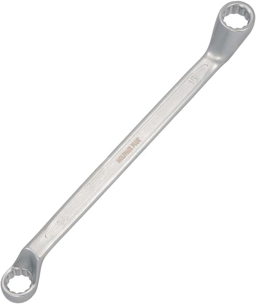 Chave Estrela Angular Plus Aço Cromo Vanádio 14x15 DIN 838. Chave Dupla Boca Angular, Chave Fixa Estrela Angular Chave Estrela Angular Plus Aço Cromo Vanádio 14x15 DIN 838