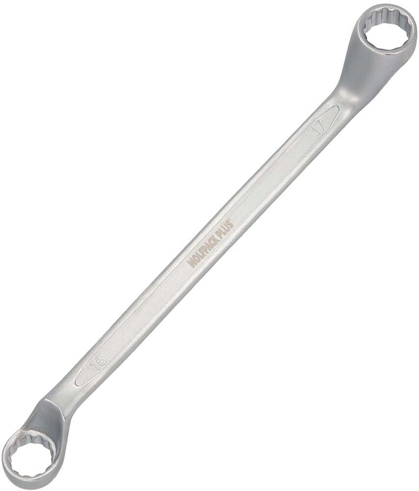 Chave Estrela Angular Plus Aço Cromo Vanádio 16x17 DIN 838. Chave Dupla Boca Angular, Chave Fixa Estrela Angular Chave Estrela Angular Plus Aço Cromo Vanádio 16x17 DIN 838