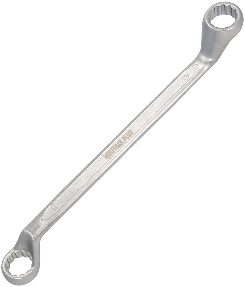 Chave Estrela Angular Plus Aço Cromo Vanádio 18x19 DIN 838. Chave Dupla Boca Angular, Chave Fixa Estrela Angular Chave Estrela Angular Plus Aço Cromo Vanádio 18x19 DIN 838