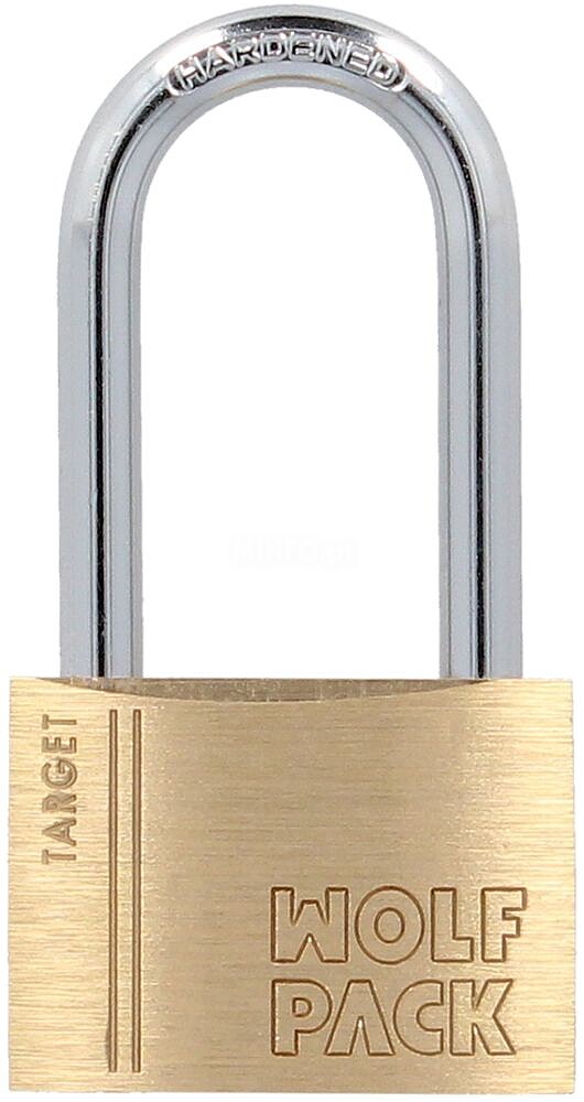 Cadeado Latão Arco Longo 40 mm. Série Target. Arco Endurecido. Cadeado Malas, Cadeado Cacifos, Cadeado Portas Cadeado Latão Arco Longo 40 mm. Série Target