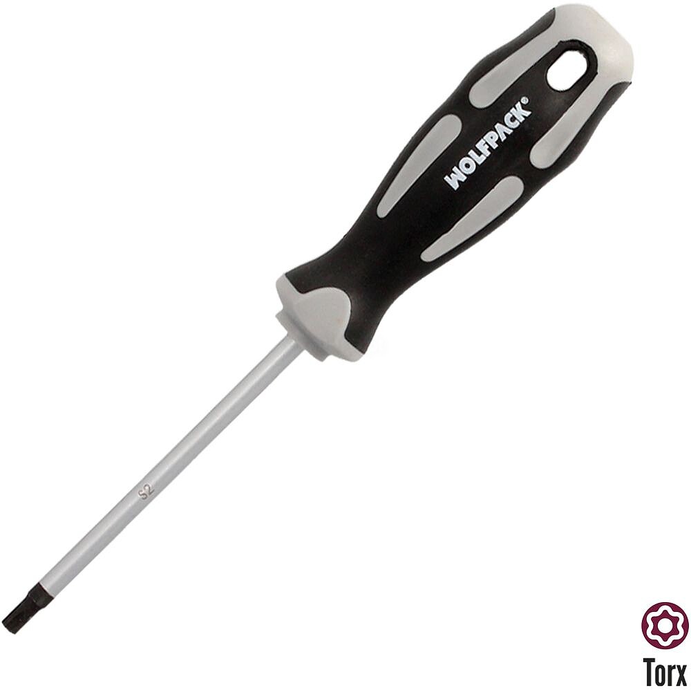 Chave de Fenda Torx Inviolável Aço S2 Punho TPR Bimaterial. Medida T27 x Ø 6,0 x 100 mm. Chave de Fenda Torx Inviolável Aço S2 Punho TPR Bimaterial. Medida T27 x Ø 6,0 x 100 mm