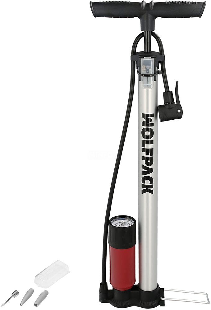 Bomba Inflar Bicicleta Com Manómetro. Bocal Duplo Válvula Presta e Schrader. Com Adaptadores. Ø 32 x 500 mm. 10 BAR/ 160 PSI Bomba Inflar Com Manómetro. Bocal Duplo Para Válvula Presta e Schrader. Com Adaptadores. Ø 32 x 500 mm