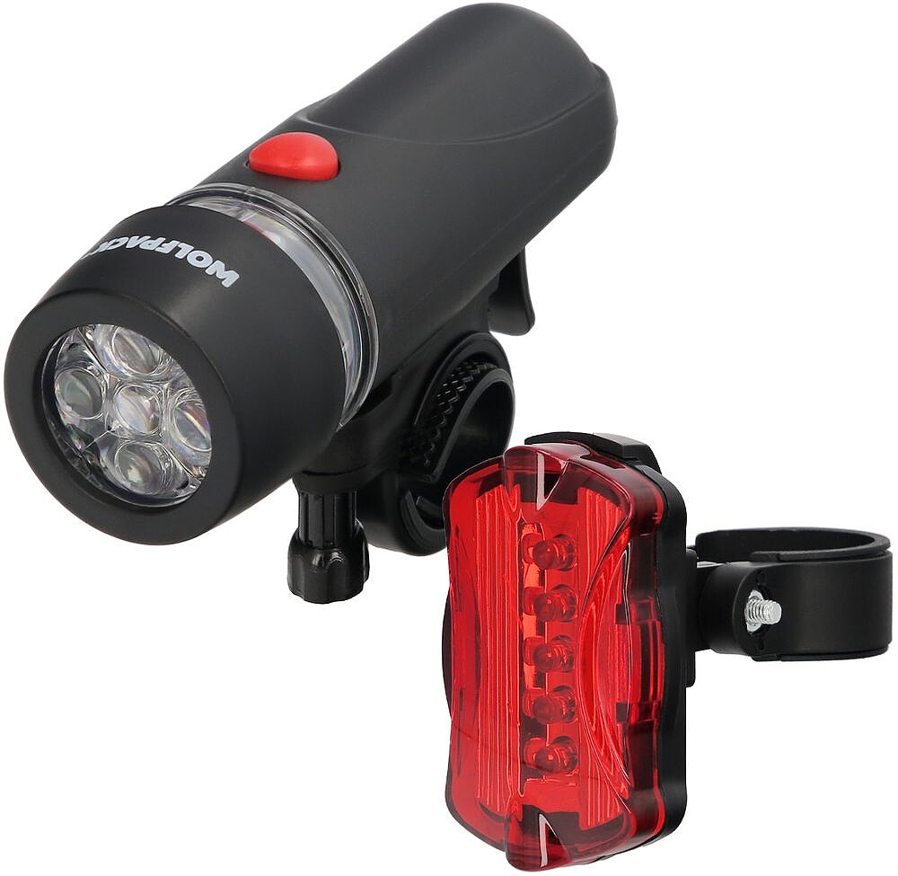 Kit Luzes LED Dianteira e Traseira para Bicicleta/ Trotinete. Funcionamento a Pilhas
