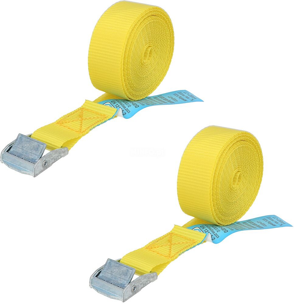 Cinta De Amarre Com Trinquete 4,5 metros x 25 mm.(2 Unidades) Trinquete Metálico Automático, Cincha, Linga, Correa Sujeição