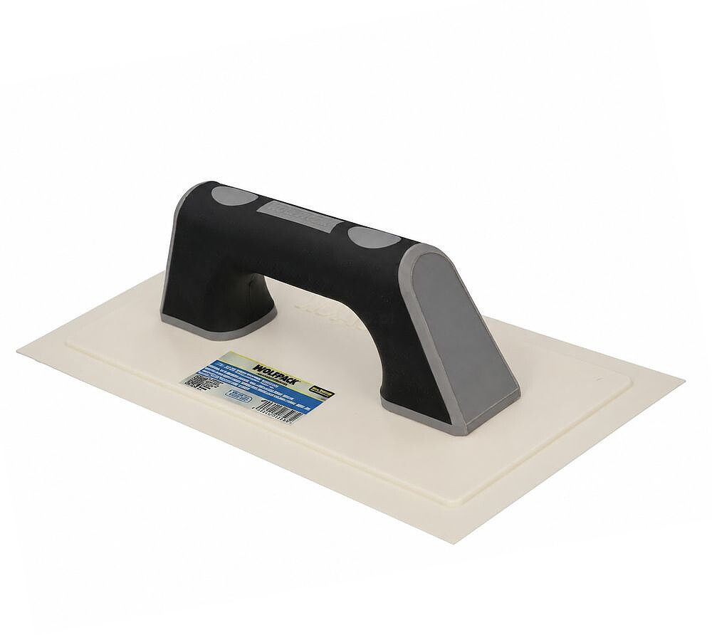 Llana/ Talocha Com Cabo de Plástico ABS Borda Flexível. Especial Argamassas. Base 280x140 mm. Cabo Leve e Ergonómico