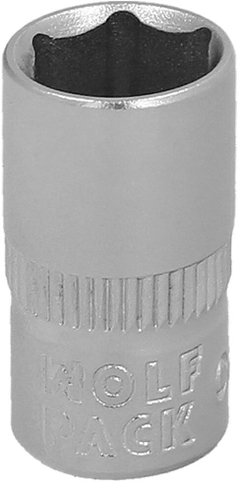 Chave de Soquete 1/4” Hexagonal 8 mm. Perfil de 6 faces. Aço Cromo Vanádio, Bordas Arredondadas Chave de Soquete 1/4” Hexagonal 8 mm