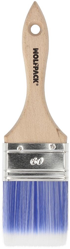 Paletina Profissional Plus Larga 60 mm. Cerdas Sintéticas PBT, Cabo Madeira Faia Ergonómico, Pincel Pintor Paletina Profissional Plus Larga 60 mm