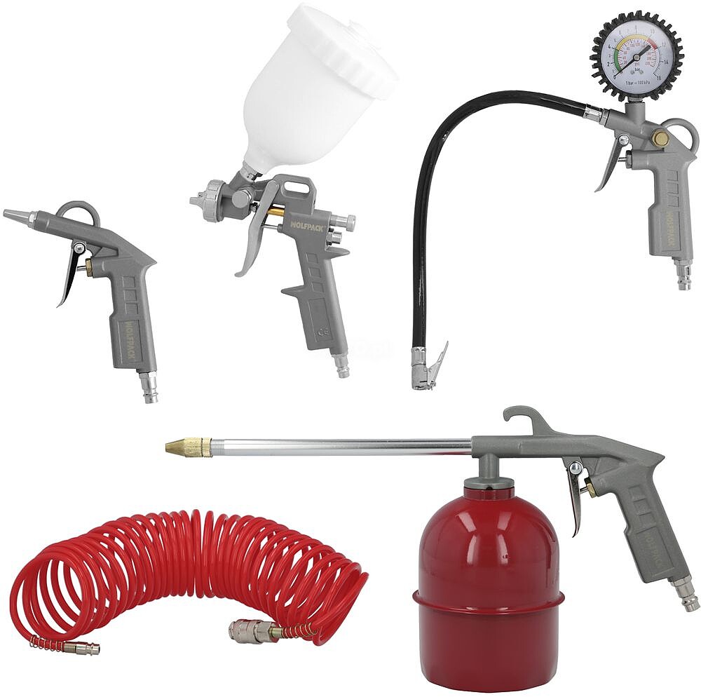 Kit Acessórios Para Compressor Ar Comprimido 5 Peças Com Click Rápido Kit Acessórios Para Compressor Ar Comprimido 5 Peças Com Click Rápido