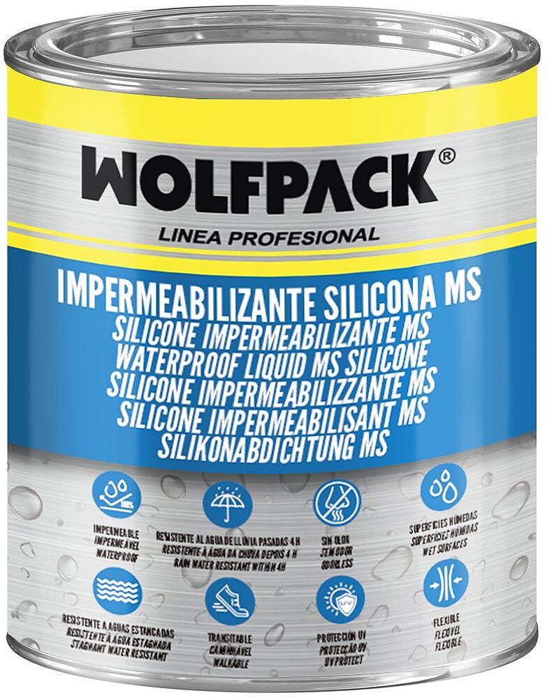 Impermeabilizante Silicone MS Polymer Branco 1 Kg. Silicone Líquido, Revestimento Acrílico, Impermeabilizante, Tinta Acrílica