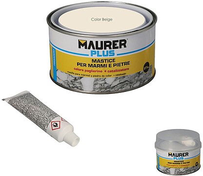 Massa Para Mármol Cor Beige 375ml. Com Endurecedor Massa Para Mármol Cor Beige 375 ml. Com Endurecedor