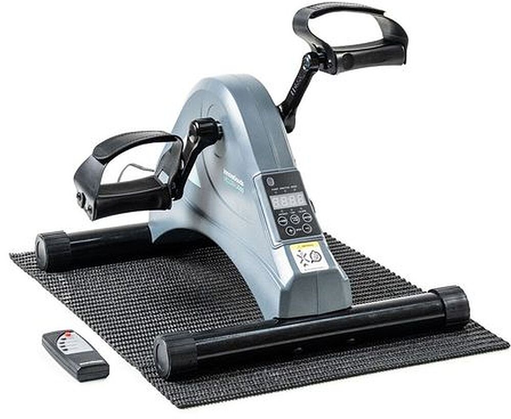 Innovagoods Velora 3000 Pedaleador Elétrico Assistido - Pedaleio Bidirecional - LCD Multifunção - Comando à Distância - Tapete Antiderrapante - Suporta 100kg - Cor Cinzento e Preto V0104008