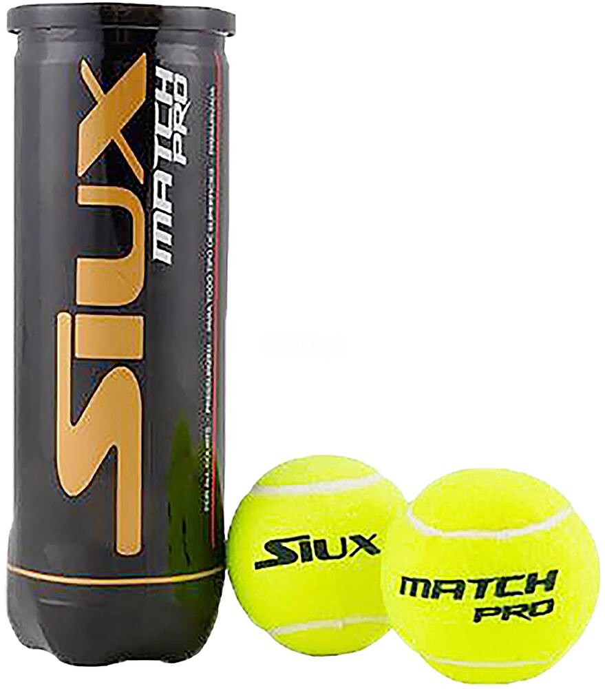 Bote 3 Bolas de Pádel Siux Match PRO