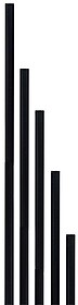 PICA PVC - Preto 120 cm