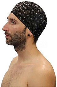 Gorro de Natação Softee Poliuretano 3D - Preto Senior