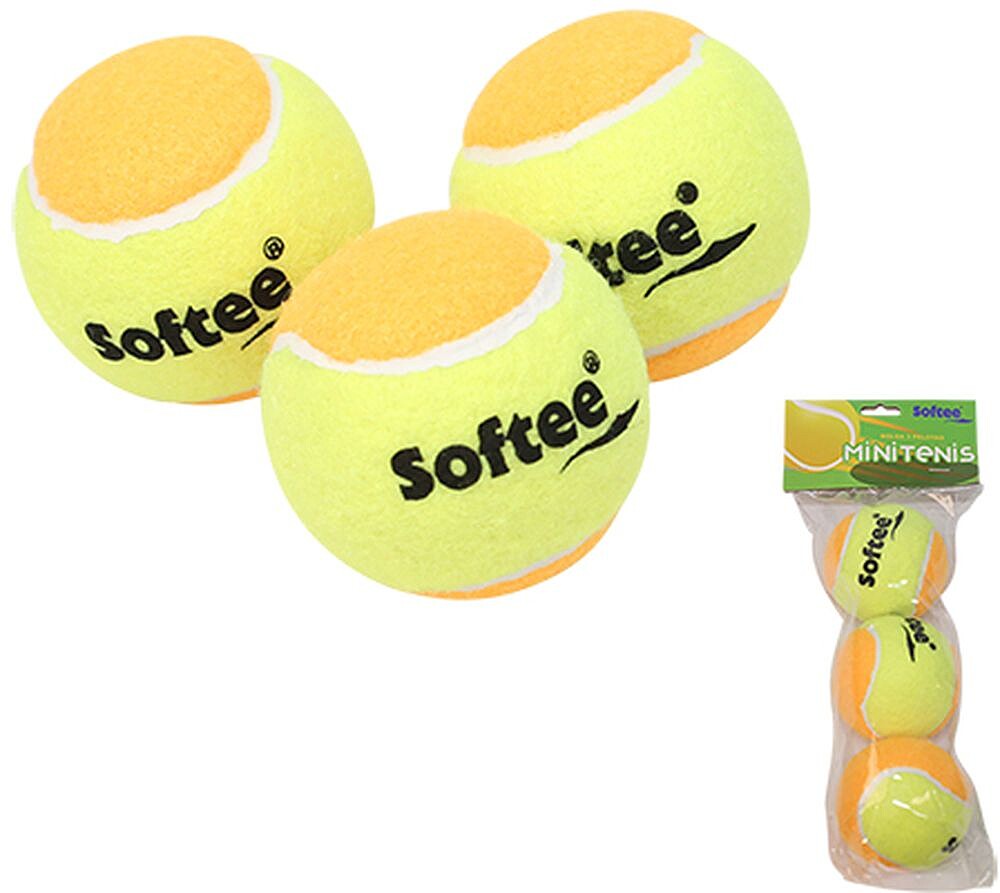 Saco 3 Bolas de Mini-Ténis Softee
