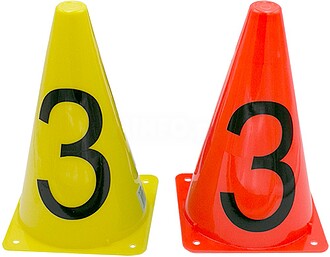 CONE Nº 3 - Laranja Flúor 23 cm
