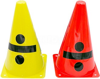 CONE DIVISÃO - Laranja Flúor 23 cm
