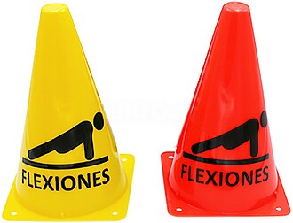 TREINO DE CONES FLEXÕES - Amarelo 23 cm