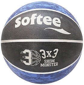 BOLA BASQUETEBOL SOFTEE NYLON MONSTER - Preto/Azul 6