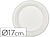 Prato de fibra natural nupik biodegradavel branco 17 cm de diametro apto microondas pack de 50 unidades 29447 - imagem 1