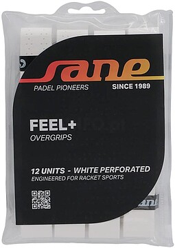 Blister de 12 Overgrips Sane Perfurados Brancos