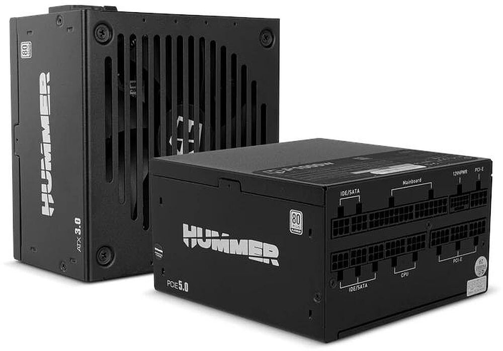 NOX HUMMER P1000W Fonte PCIE 5.0 ATX 3.0 Platinum NXHUMMERP1000W