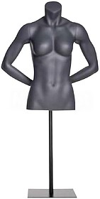 MANEQUIM FEMININO TORSO - Preto