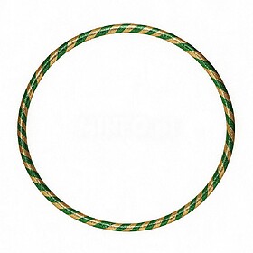 HULA HOOP BRILHANTE - Verde/Ouro 85 cm