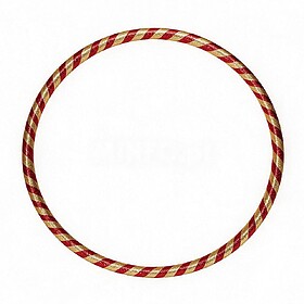 HULA HOOP BRILHANTE - Vermelho/Ouro 85 cm