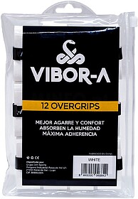 BOLSA DE 12 OVERGRIPS VIBOR-A LISOS - Branco