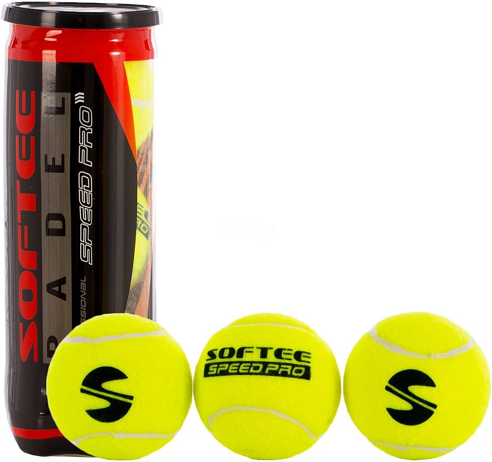 Tube de 3 Bolas de Padel Softee Speed PRO