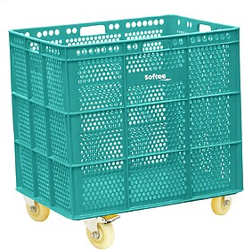 BANASTA COM RODAS - Verde Sft 1