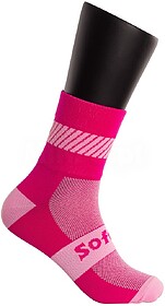 MEIAS SOFTEE WALK LIGHT HALF ROD - Rosa Flúor 39-42
