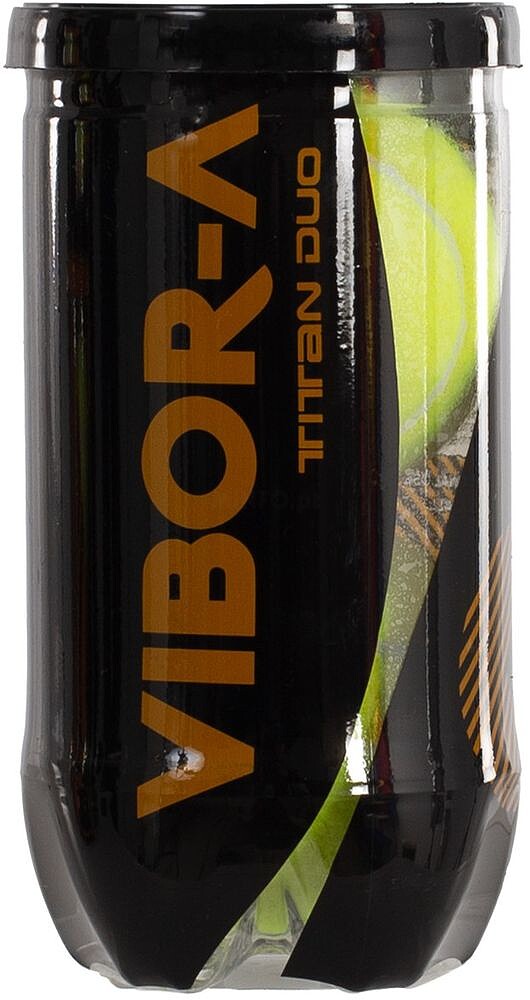 Tubo de 2 Bolas de Padel Vibor-A Titan DUO