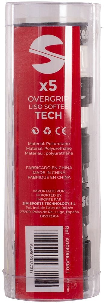 Pack 5 Overgrips Lisos Softee Tech