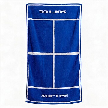 TOALHA SOFTEE PADEL: Azul/Branco 140X70 cm