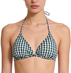 TOPO DE BIQUÍNI SQUBA TRIÂNGULO - Vichy verde XXL