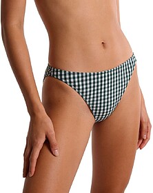 CALCINHA DE BIQUÍNI Squba BASIC - Vichy verde XL