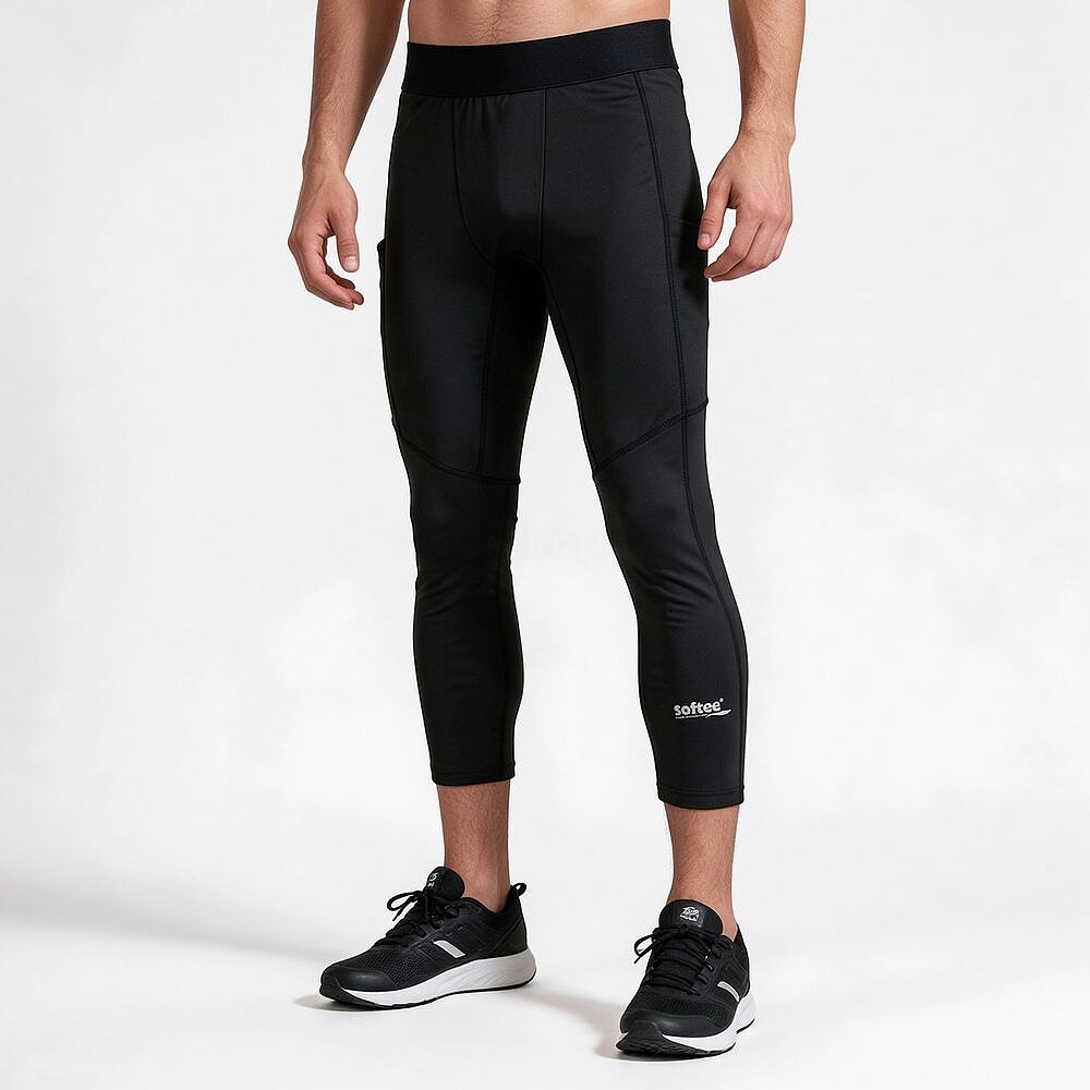 Leggings de Corrida Softee Active Performance 3/4: Negro M