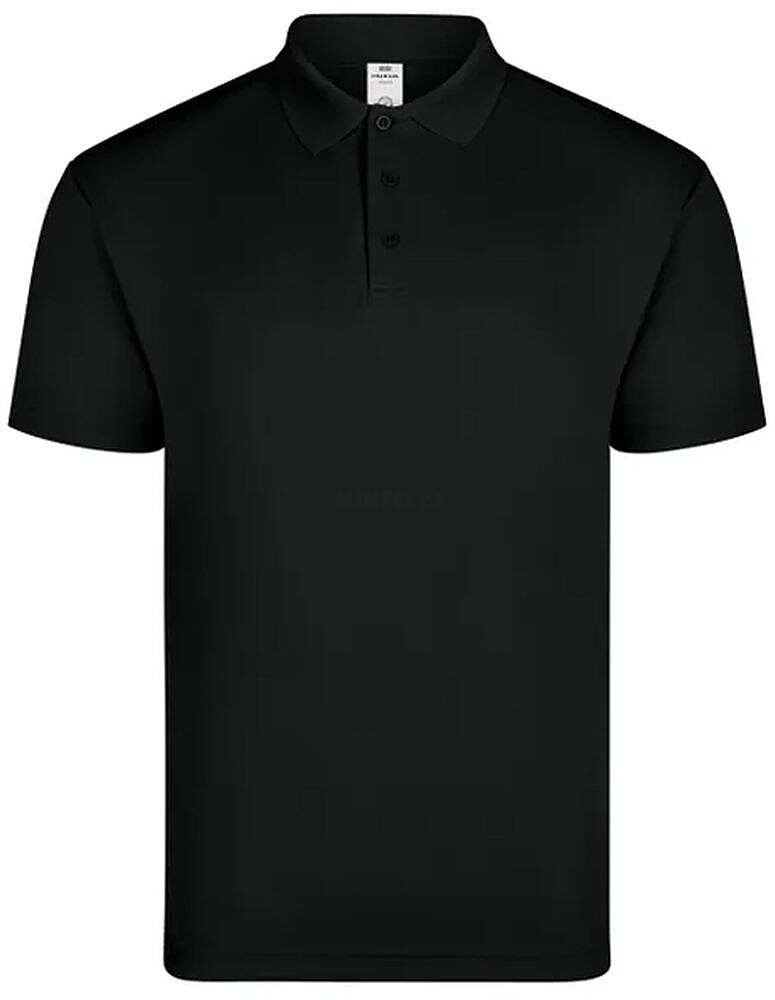 Polo Adulto Manga Curta CoolPass 160g Preto Tamanho L Polo Adulto Manga Curta CoolPass 160g Preto Tamanho L