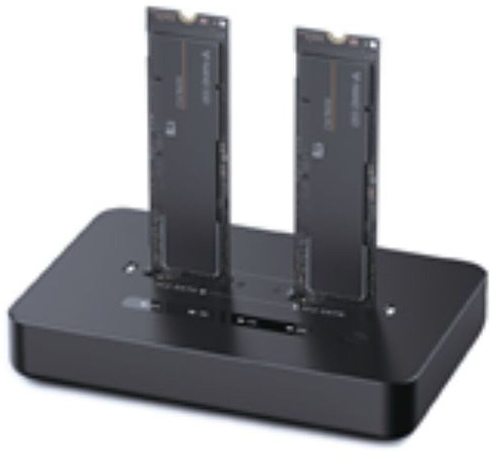 Docking Station Type-C para SSD M.2 Sata e M.2 Nvme função de clonagem apenas com transformador DD2-U3M2