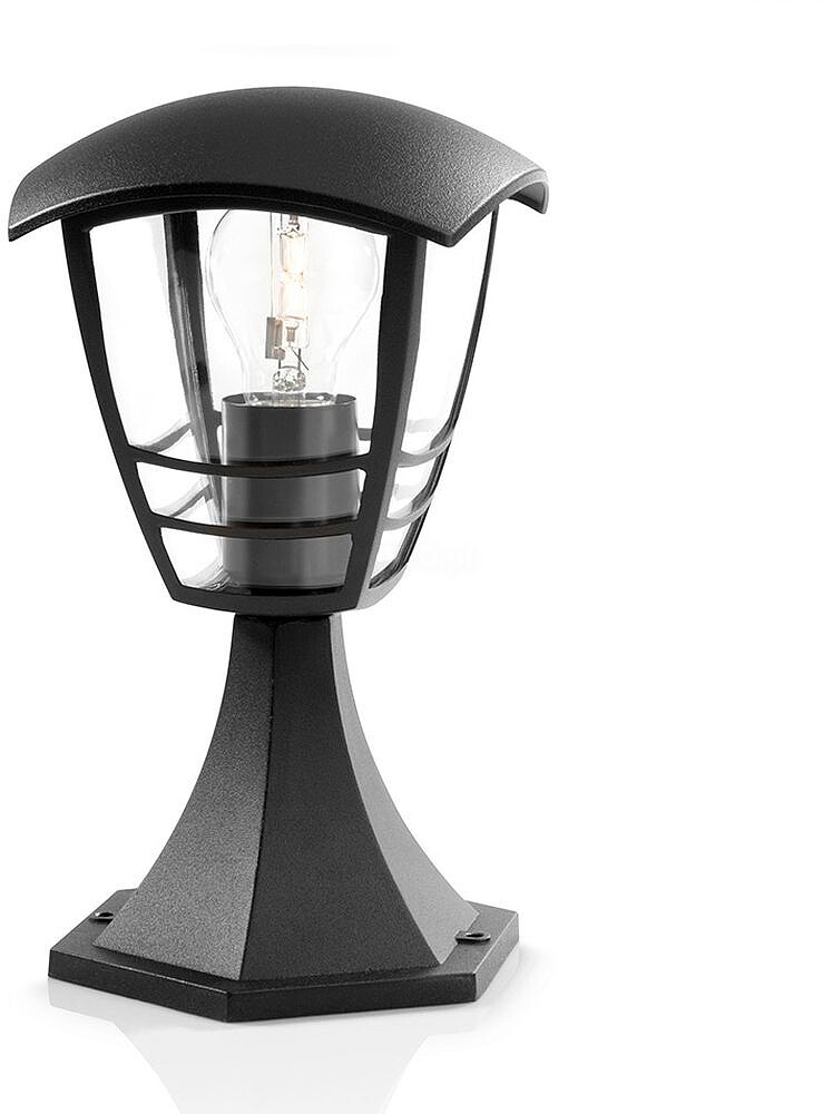 Aplicação Exterior Sobremuro 1X60W Preto Mod. Creek Philips ``` Aplicação Exterior Sobremuro 1X60W Preto Mod. Creek Philips ``` ``` Aplicação Exterior de Parede 1X60W Preto Mod. Creek Philips ```