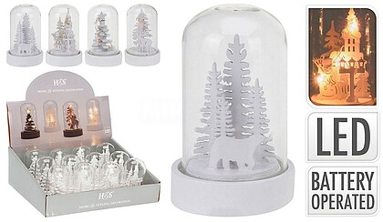 G-72904 : 72904 Enfeite de árvore de natal com led, 9 cm, vários modelos