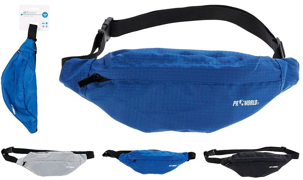 Bolsa de cintura de polietileno, cores sortidas, 31 x 12 cm G-69069
