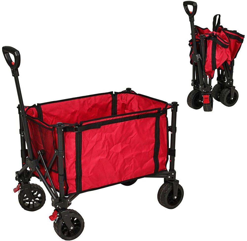 Carrinho dobrável 70 kg, vermelho G-90922