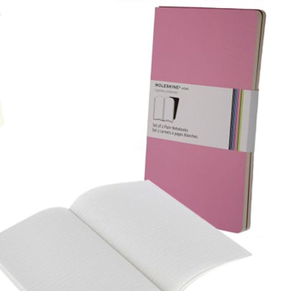 Volant XL Liso Moleskine Rosa Pack 2 unidades, 96 Folhas, Ultimas 16 Folhas Destacaveis, 19x25cm ALT-MOL62933278