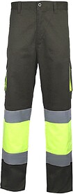 T-50 Calça Alta-Visibilidade tam: XL cor: Cinza/Amarelo - B...