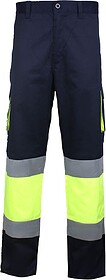 T-50 Calça Alta-Visibilidade tam: S cor: Amarelo/Azul Marin...
