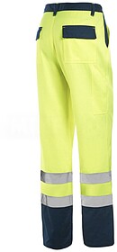 T-51 Calça Alta-Visibilidade tam: XXL cor: Amarelo/Azul Mar...